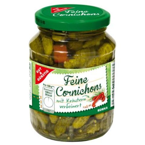 G&G Cucumbers Cornichons with herbs | 350 g