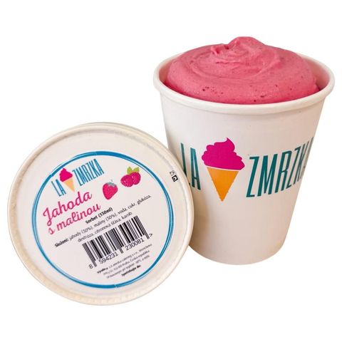 La Zmrzka Strawberry and raspberry sorbet ice cream | 530 ml