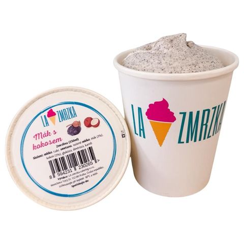 La Zmrzka Poppy seed with coconut ice cream | 530 ml