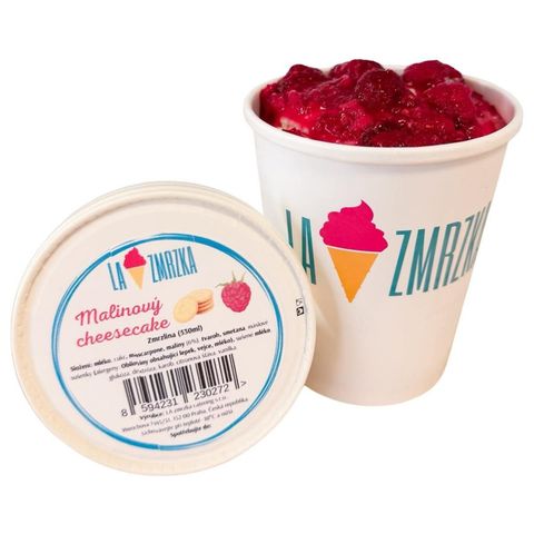 La Zmrzka Raspberry cheesecake ice cream | 530 ml