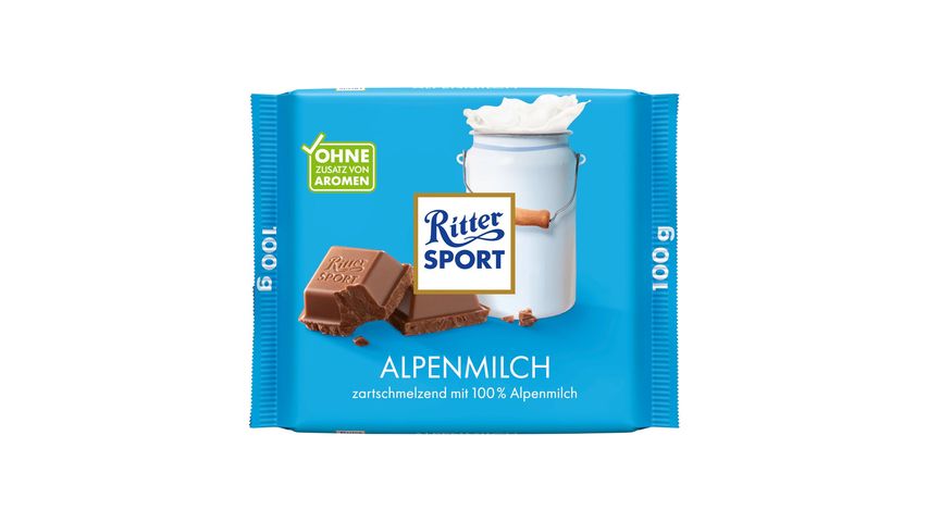 Ritter Sport Alpine Milk Chocolate | 100 g