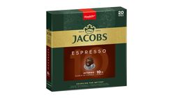 Jacobs Espresso Intenso Ground-Roasted Coffee in Capsules 20 pcs 104 g