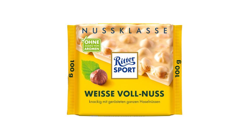 Ritter Sport White Chocolate with Whole Nuts | 100 g