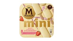 Magnum Småis White Chocolate Strawberry | 6 x 55ml