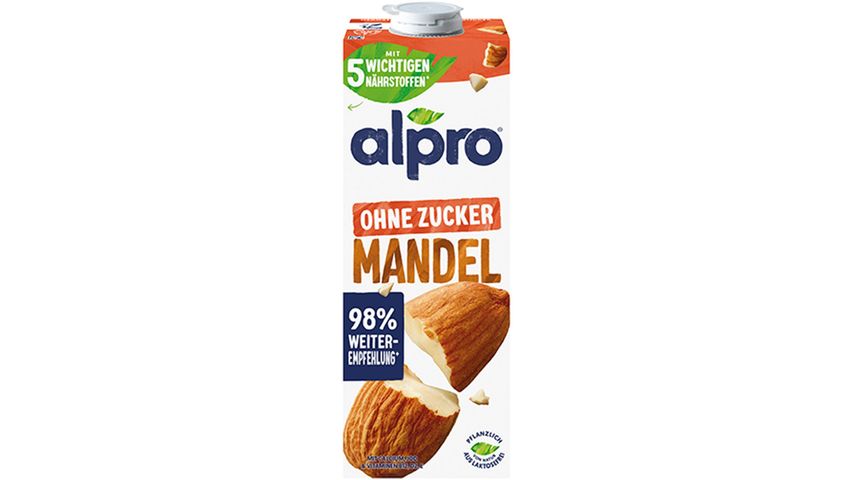 Alpro Almond Drink Unsweetened 1L