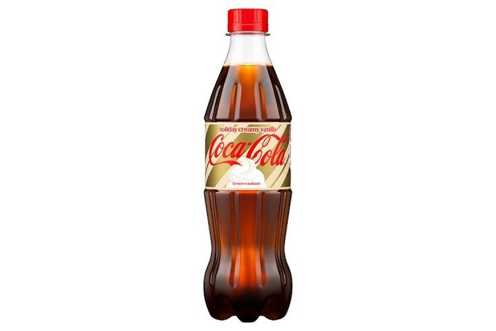 Coca-Cola Cola and Creamy Vanilla Flavoured Carbonated Soft Drink 500 ml