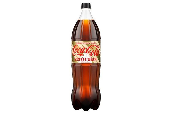 Coca-Cola Zero Sugar Cola and Creamy Vanilla Flavoured Energy-Free Carbonated Soft Drink 1,75 l