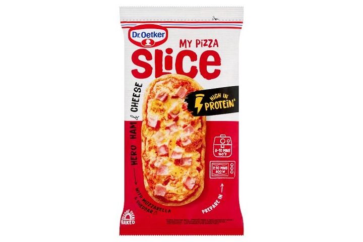 Dr. Oetker My Pizza Slice Quick-Frozen Pizza Slice with Ham and Cheese 140 g