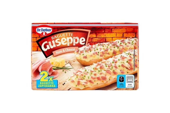 Dr. Oetker Guseppe Quick-Frozen Baguette with Ham & Cheese 2 x 125 g (250 g)