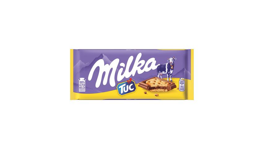Milka Tuc Alpine Milk Chocolate with Salted Cracker 87 g