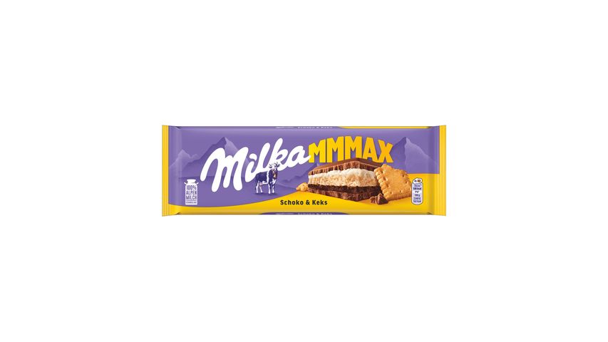 Milka Mmmax Choco & Biscuit Alpine Milk Chocolate 300 g