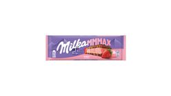 Milka Mmmax Alpine Milk Chocolate with Strawberry Filling 300 g
